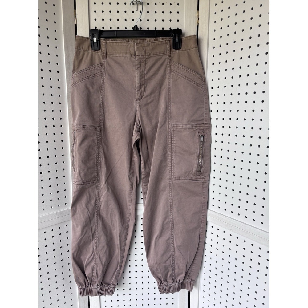 Gap Downtown Jogger Women's M Cargo Pull On‎ Mauve Pink Cotton Spandex